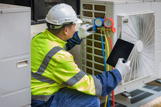 Professional Hvac technician working in Palmer, MA